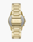 Armani Exchange Gold Stainless Steel Round Watch | LEVISONS