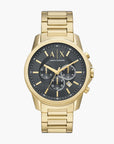 Armani Exchange Gold Stainless Steel Round Watch | LEVISONS