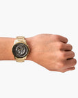 Armani Exchange Gold Stainless Steel Round Watch | LEVISONS