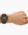 Armani Exchange Black Stainless Steel Round Watch | LEVISONS