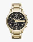Armani Exchange Black Stainless Steel Round Watch | LEVISONS