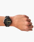 Armani Exchange Black Stainless Steel Round Watch | LEVISONS