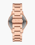 Armani Exchange Rose Gold Stainless Steel Round Watch | LEVISONS