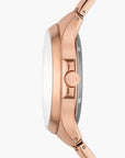 Armani Exchange Rose Gold Stainless Steel Round Watch | LEVISONS