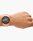 Armani Exchange Rose Gold Stainless Steel Round Watch | LEVISONS
