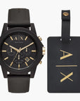 Armani Exchange 2-Tone Silicone Round Watch | LEVISONS