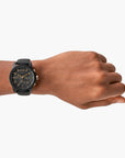 Armani Exchange 2-Tone Silicone Round Watch | LEVISONS