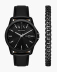 Armani Exchange Black Stainless Steel Round Watch | LEVISONS