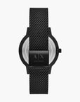 Armani Exchange Black Stainless Steel Round Watch | LEVISONS