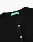 United Colors Of Benetton Crew Neck Cardigan In Pure Virgin Wool | LEVISONS