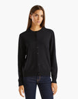 United Colors Of Benetton Crew Neck Cardigan In Pure Virgin Wool | LEVISONS