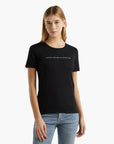 United Colors Of Benetton T-Shirt In 100% Cotton With Glitter Print Logo | LEVISONS
