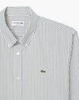 Lacoste Regular Fit Striped Pinpoint Shirt | LEVISONS