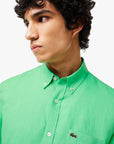 Lacoste Regular Fit Linen Shirt | LEVISONS