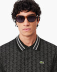 Lacoste Classic Fit Monogram Jacquard Polo Shirt | LEVISONS