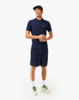 Lacoste Sport Tennis Shorts In Solid Diamond Weave Taffeta | LEVISONS