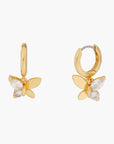 Kate Spade Social Butterfly Huggies | LEVISONS