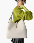 Kate Spade Deco Colorblocked Pebbled Leather Large Shoulder Bag | LEVISONS