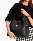 Kate Spade Deco Pebbled Leather Large Shoulder Bag | LEVISONS