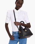 Kate Spade Deco Pebbled Leather Crossbody Tote | LEVISONS