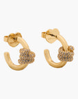 Kate Spade Ropes & Knots Pave Huggies | LEVISONS