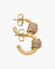 Kate Spade Ropes & Knots Pave Huggies | LEVISONS