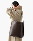Kate Spade Halo Glazed Leather Large Bucket Bag | LEVISONS