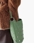Kate Spade Halo Studded Fine Grain Leather Bucket | LEVISONS