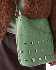 Kate Spade Halo Studded Fine Grain Leather Bucket | LEVISONS