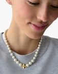 Kate Spade Spade Flower Pearl Short Necklace | LEVISONS