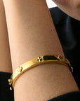 Kate Spade Spade Flower Hinged Bangle | LEVISONS