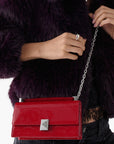 Kate Spade Deco Patent Leather Mini Flap Chain Crossbody | LEVISONS