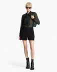Michael Kors Polka Dot Georgette Tie-Neck Blouse | LEVISONS