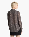 Michael Kors Snake Print Georgette Blouse | LEVISONS