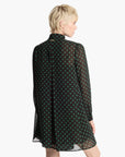 Michael Kors Polka Dot Georgette Tie-Neck Dress | LEVISONS