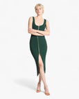 Michael Kors Ribbed Stretch Knit Zip Dress | LEVISONS