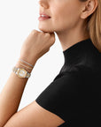Michael Kors Lexington Pavé Two-Tone Watch And Slider Bracelet Gift Set | LEVISONS
