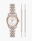 Michael Kors Lexington Pavé Two-Tone Watch And Slider Bracelet Gift Set | LEVISONS
