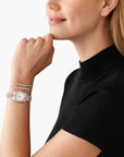 Michael Kors Lexington Pavé Two-Tone Watch And Slider Bracelet Gift Set | LEVISONS