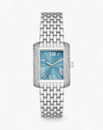Fossil Petite Emery Pavé Silver-Tone Watch | LEVISONS