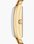 Fossil Mini Empire Pavé Gold-Tone Bangle Watch | LEVISONS