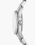 Michael Kors Petite Lexington Pavé Silver-Tone Watch | LEVISONS