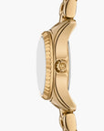 Michael Kors Mini Lexington Pavé Gold-Tone Watch | LEVISONS