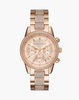 Michael Kors Bryant Pavé Rose Gold-Tone Watch | LEVISONS