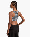 Michael Kors Stretch Recycled Nylon Leopard Logo Sports Bra | LEVISONS