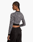 Michael Kors Leopard Jacquard Knit Zip Cardigan | LEVISONS