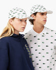Lacoste Croc Print Cotton Cap | LEVISONS