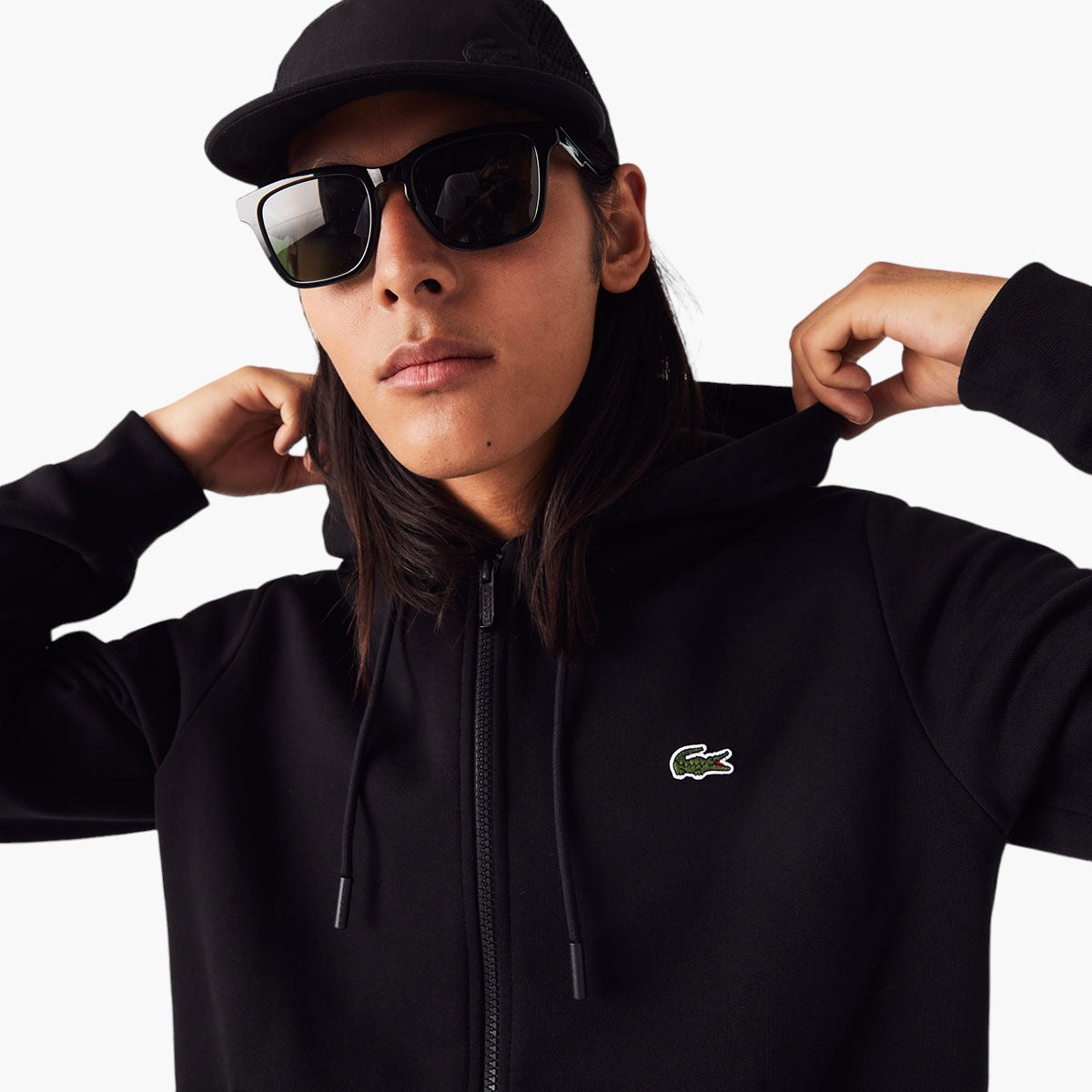 Lacoste jacket with hood hotsell