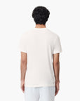 Lacoste Crew Neck Crocodile Print Organic Cotton T-Shirt | LEVISONS