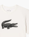 Lacoste Crew Neck Crocodile Print Organic Cotton T-Shirt | LEVISONS